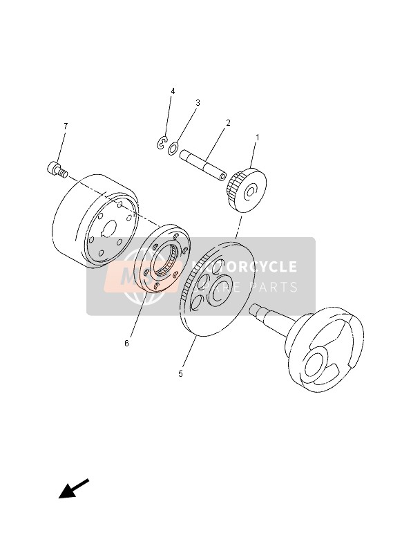 Yamaha YP250R 2013 ANLASSER 2 für ein 2013 Yamaha YP250R